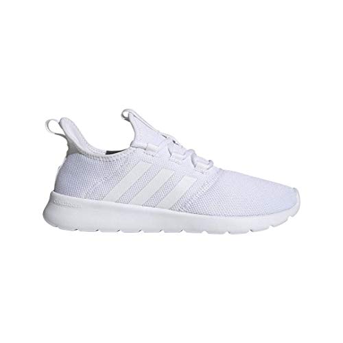 adidas Women's Cloudfoam Pure 2.0 Running Shoes, White/White/Grey, 7