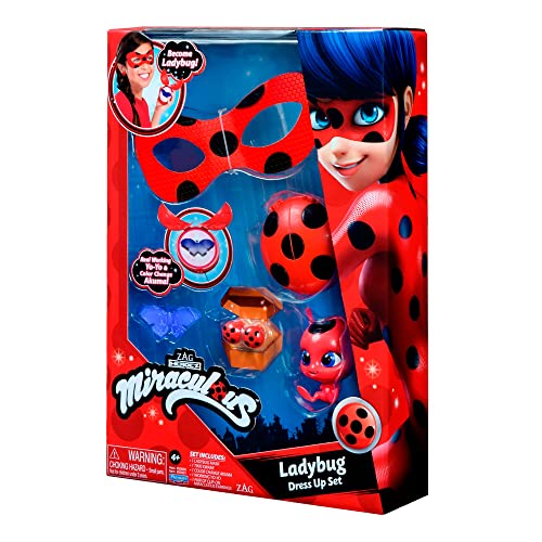 Miraculous: Tales Of Ladybug And Cat Noir Ladybug Role Play Set Ladybug Costume Kids Fancy Dress Set With Mask And Accessories Ladybug Superhero Costumes For Girls And Boys