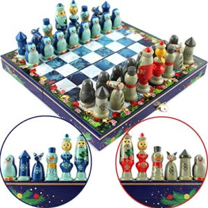chess for kids - christmas chess board for kids - childrens games - wizard chess set for kids