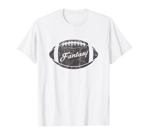 vintage fantasy football party design draft kit trophy t-shirt