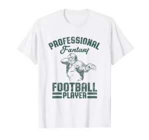 fantasy football player retro draft party kit trophy gift t-shirt