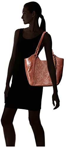 The Sak womens Women s Sierra Leather Shopper, Teak Leaf Embossed, One Size US