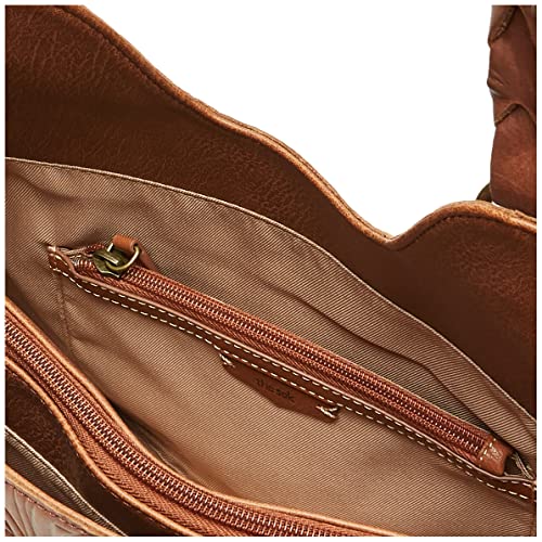 The Sak womens Women s Sierra Leather Shopper, Teak Leaf Embossed, One Size US