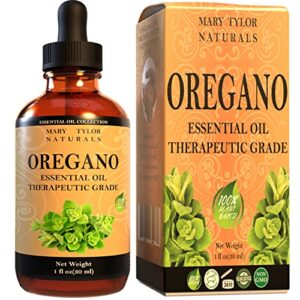oregano essential oil (1 oz), premium therapeutic grade, 100% pure and natural, perfect for aromatherapy, and much more by mary tylor naturals