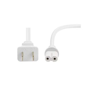 Vebner 12-inch Power Cord Compatible with Sonos Five, Sonos Play 5, Sonos Beam, Sonos Arc, Sonos Amp, Sonos Playbase, Sonos Sub Gen 3 and Sonos Sub Mini - 2-Pack (White)