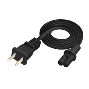 Vebner 3-Foot Power Cord Compatible with Sonos Five, Sonos Play 5, Sonos Beam, Sonos Arc, Sonos Amp, Sonos Playbase, Sonos Sub Gen 3 and Sonos Sub Mini - 2-Pack (Black)