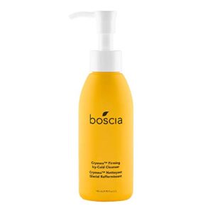 boscia cryosea™ firming icy cold cleanser resurfacing face wash vegan facial cleanser to plump brighten and tighten skin cruelty free natural and clean skincare 4.90 fl oz