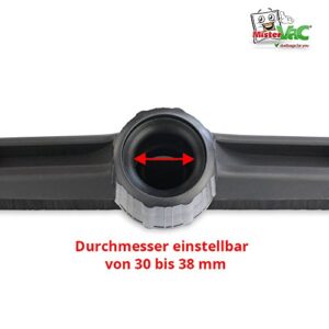 MisterVac compatible with universal broom floor nozzle replacement nozzle Moulinex 1100 compact