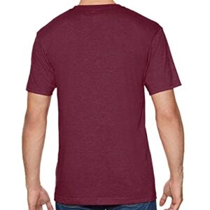 Gildan Men's Softstyle CVC T-Shirt L Maroon Mist