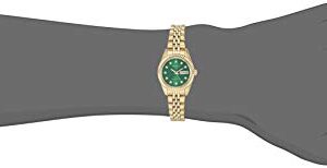 Armitron Women's Japanese Quartz Dress Watch with Stainless Steel Strap, Gold, 10 (Model: 75/2475GNGP)