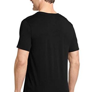 Jockey Men's T-Shirts Cotton Stretch V-Neck T-Shirt - 3 Pack, Black, l