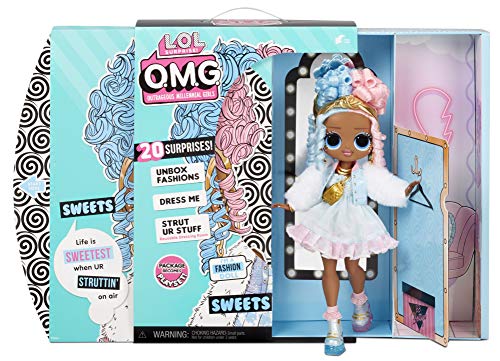 L.O.L. Surprise! OMG Sweets Fashion Doll - Dress Up Doll Set with 20 Surprises for Girls and Kids 4+, Multicolor