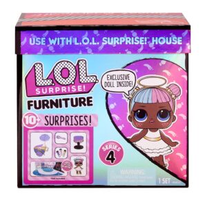 L.O.L. Surprise! LOL Surprise Furniture Sweet Boardwalk with Sugar Doll and 10+ Surprises, Doll Candy Cart Furniture Set, Accessories