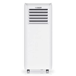 tosot 10,000 btu air conditioner easier to install, quiet and 3-in-1 portable ac, dehumidifier, fan for rooms up to 300 sq ft, aovia series, white