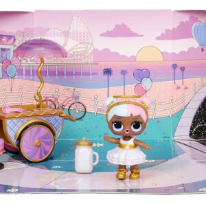 L.O.L. Surprise! LOL Surprise Furniture Sweet Boardwalk with Sugar Doll and 10+ Surprises, Doll Candy Cart Furniture Set, Accessories