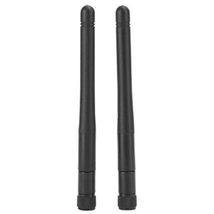 2Pcs 5DBI DualBand 2.4G/5G Omni-Directional WiFi Antenna with RP-SMA Connector for Wireless Network Router, PCI/PCIe Card, USB Adapter, IP Camera(4.3in)