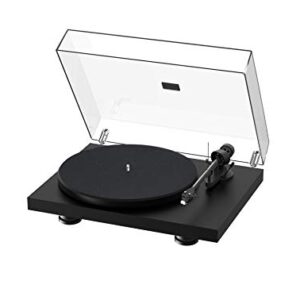 Pro-Ject Debut Carbon EVO, Audiophile Turntable with Carbon Fiber tonearm, Electronic Speed Selection and pre-Mounted Sumiko Rainier Phono Cartridge (Satin Black)