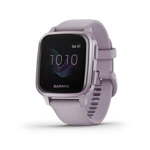 garmin 010-02427-02 venu sq, gps smartwatch with bright touchscreen display, up to 6 days of battery life, orchid purple