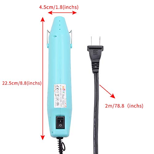 mofa Resin Heat gun,6.6ft Cable 300W Hot Air Gun for Crafting,Acrylic Paint Dryer Multi-Purpose Electric Heating Nozzle (Blue)