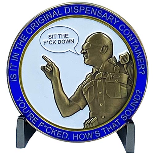 DL1-16 New Version 2 Dispensary Container CSP Challenge Coin Inspired by Connecticut State Police CT Trooper Matthew Spina