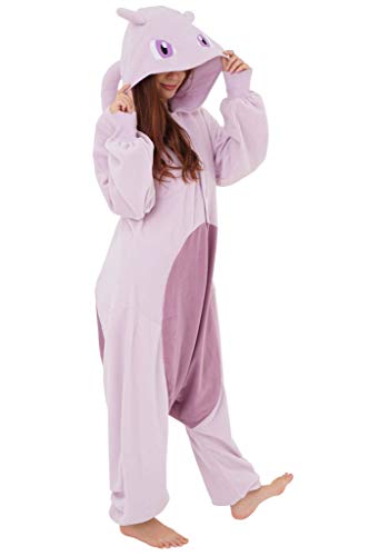 Mewtwo Pokemon Kigurumi Onesie (Adult One Size Fits All) Purple