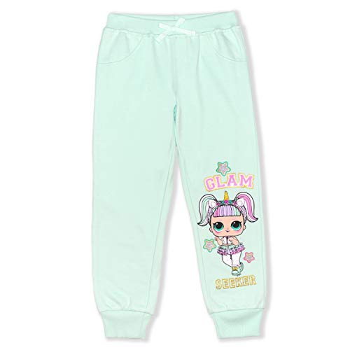 L.O.L. Surprise! Dolls 2 Pack Jogger Sweatpants for Little Girls – Aqua or Pink