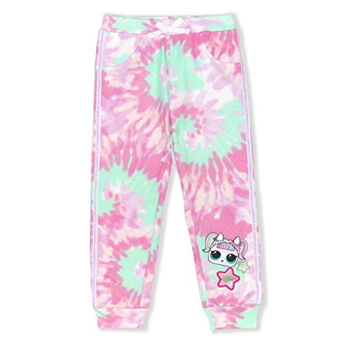 L.O.L. Surprise! Dolls 2 Pack Jogger Sweatpants for Little Girls – Aqua or Pink