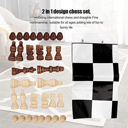 Non-Toxic Chess Game Set International Chess Set, International Chess Game Set, Durable Adult for Children Improve Parent-Child Interaction