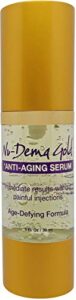 nu-derma gold - anti aging serum - made in usa - natural formula with hyaluronic acid & vitamin c - moisturize, cleanse, and protect your skin