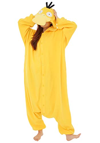 SAZAC Psyduck Pokemon Kigurumi - Onesie Jumpsuit Halloween Costume