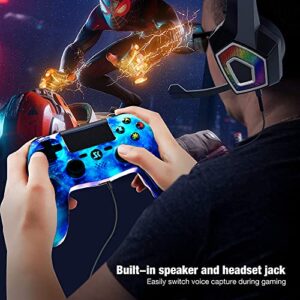 Wireless Controller for PS4, RoyalBlue Style High Performance Double Shock Gaming Controller Compatible with Playstation 4 /Pro/Slim/PC with Sensitive Touch Pad,Mini LED Indicator,Audio Function