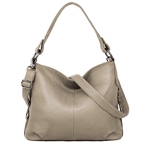 YALUXE Genuine Leather Shoulder Bag Stylish Womens Crossbody Travel Top-Handle Mothers Day Gifts