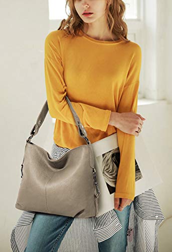 YALUXE Genuine Leather Shoulder Bag Stylish Womens Crossbody Travel Top-Handle Mothers Day Gifts