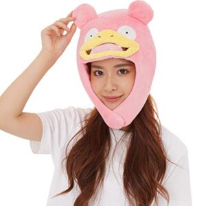 SAZAC Kigurumi Hat - Pokemon - Slowpoke - Cozy Costume Beanie Cap - Adult Size