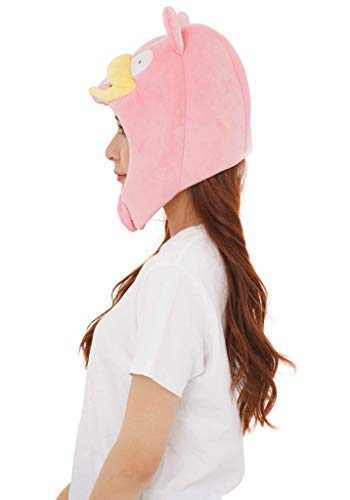 SAZAC Kigurumi Hat - Pokemon - Slowpoke - Cozy Costume Beanie Cap - Adult Size