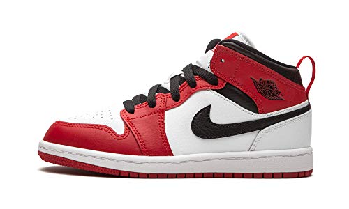 Jordan Preschool Air Jordan 1 Mid PS 640734 173 Chicago 2020 - Size 2Y White/Gym Red-Black