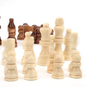 Child Chess Set, Mini Wooden Consul Chess Pieces Chess Pieces Casual Toy for Children