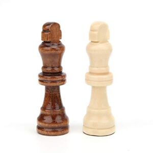 Child Chess Set, Mini Wooden Consul Chess Pieces Chess Pieces Casual Toy for Children