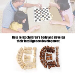 Child Chess Set, Mini Wooden Consul Chess Pieces Chess Pieces Casual Toy for Children