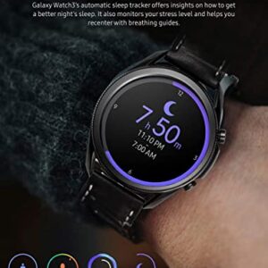 Samsung - Galaxy Watch3 Smartwatch 45mm Stainless - Mystic Blk -SM-R845UZKAXAR- (Renewed)