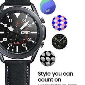 Samsung - Galaxy Watch3 Smartwatch 45mm Stainless - Mystic Blk -SM-R845UZKAXAR- (Renewed)