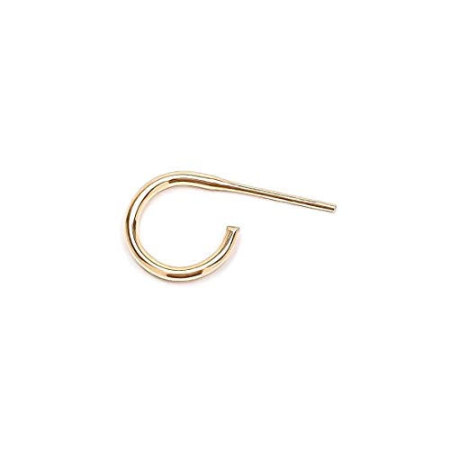 Small Gold Hoop Earrings, 14K Gold Filled, 7mm, 16ga, Hoop Earrings for Women, Gold Hoops Hypoallergenic, Post Huggie Hoop Earrings, Gold Hoops for Men (7mm, 14K Gold Filled)