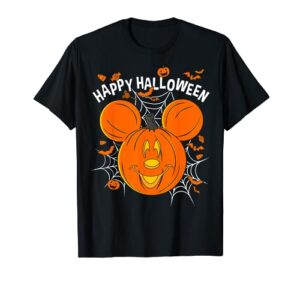 disney mickey & friends mickey pumpkin happy halloween t-shirt