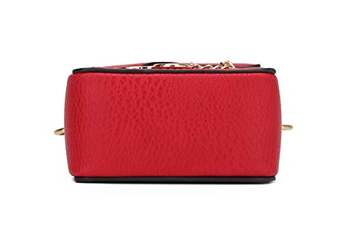 MKF Collection Crossbody Cellphone Purse for Women – PU Leather Wallet Handbag, Wristlet Strap Clutch Bag Card Slots Olive-Mustard