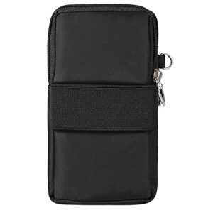 Cellphone Purse Wallet Cross Over Body Bag Shoulder Pouch Wristlet Armband for Samsung Galaxy S23 Ultra S22 S21 S20 FE A03 A33 A04 A14 A53 iPhone 14 13 12 11 Pro Max XR Google Pixel 7 6 Pro (Black)