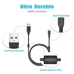 6amLifestyle PS4 Controller Charger Charging Cable 10FT Charge and Play Extra Long Micro USB for Playstaion 4 Xbox One Controllers Android Phones