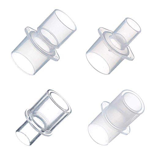 Mars Wellness CPAP BiPAP Tubing Hose Adapter 4 Pack - 15mm and 22mm Tubing Diameters Connector - Adapter for Various Machines and Cleaner