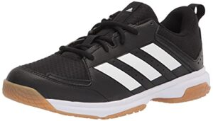 adidas women's ligra 7 track and field shoe, black/white/black, 8