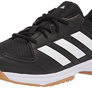 adidas Women's Ligra 7 Track and Field Shoe, Black/White/Black, 8