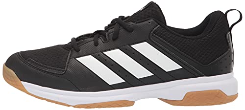 adidas Women's Ligra 7 Track and Field Shoe, Black/White/Black, 8